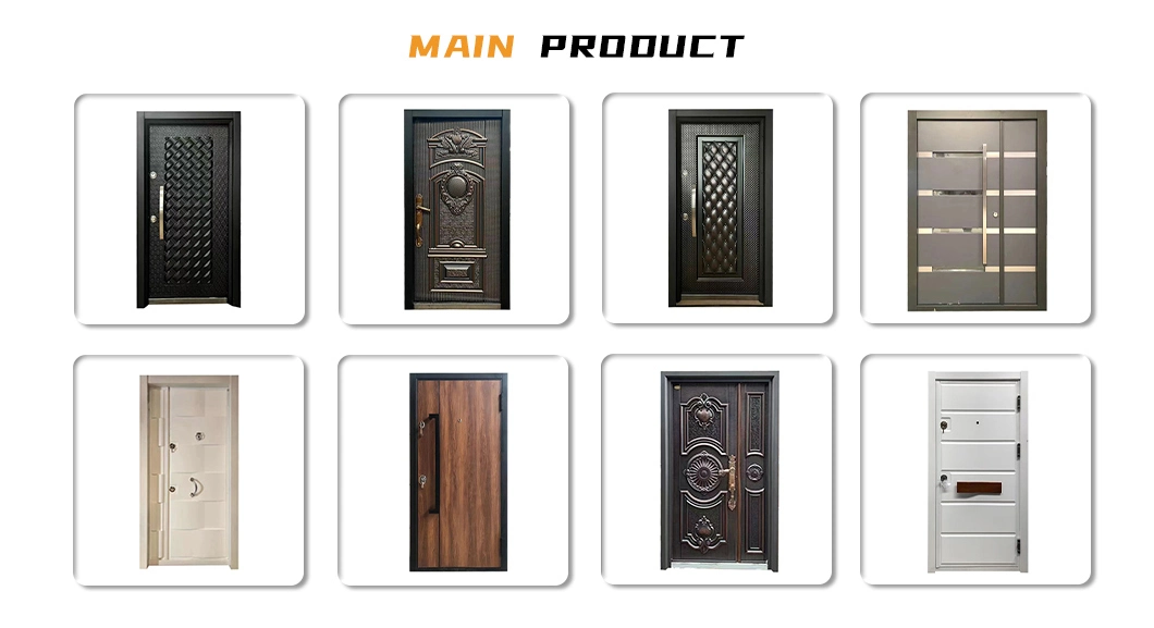 Hot Sale High Quality Factory Turkish Style Steel-Wooden Armored Door Kds-Tk738