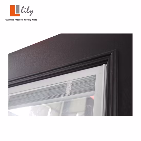 Schiebetür für den Innenbereich aus WPC-Massivholz-Verbundwerkstoff, bündigem Glas und PVC